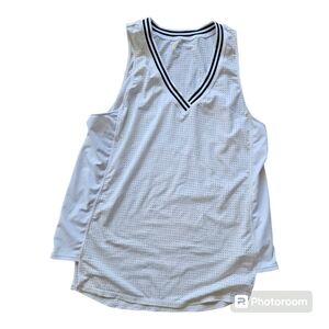 ZELLA Sport Athletic Top - White perforated, black trim